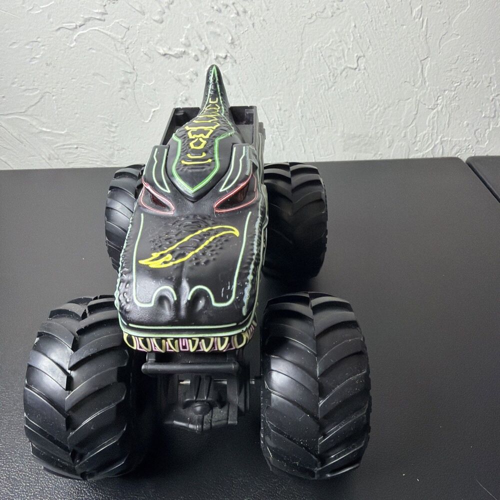 Hot Wheels 2021 Monster Trucks Mega Wrex Black (Collectible, Dinosaur, Toy)